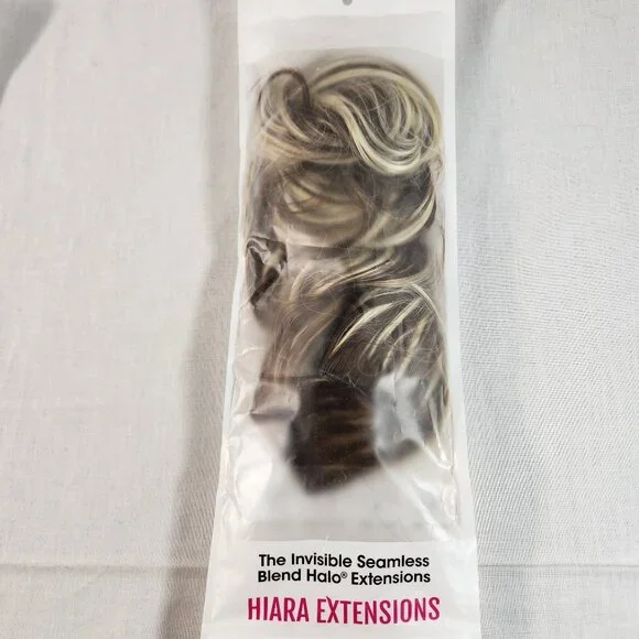 Hiara Hair Extension Womens Dark / Bleach Blonde Mix 14 Inches Unbranded NEW - Picture 1 of 8